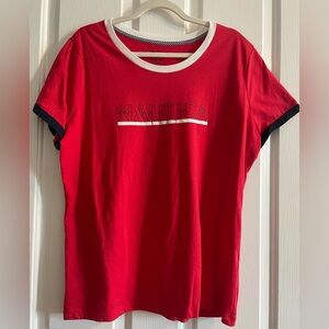 Nautica Red Tee  2XL VGUC